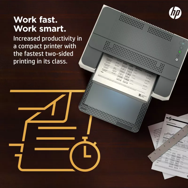 Impressora HP LaserJet M209dw, laser, 600 x 600 DPI, A4, 29 ppm, impressão frente e verso, branca