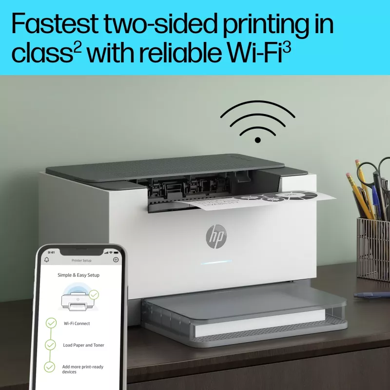 Impressora HP LaserJet M209dw, laser, 600 x 600 DPI, A4, 29 ppm, impressão frente e verso, branca