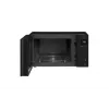 Micro-ondas LG MH6535GIS preto combinado sobre o fogão 25 l 1000 W
