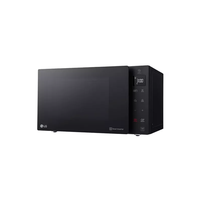 Micro-ondas LG MH6535GIS preto combinado sobre o fogão 25 l 1000 W