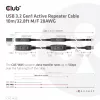 Cabo repetidor ativo CLUB3D USB 3.2 Gen1 10 m / 32.8ft M/F 28AWG