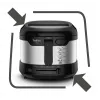 Fritadeira individual Tefal Uno FF215D 1,8 L aparelho de bancada 1600 W fritadeira preta, aço inoxidável
