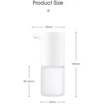 Dispensador de sabão em espuma automático Xiaomi Mi branco (saboneteira deve ser adquirida separadamente)