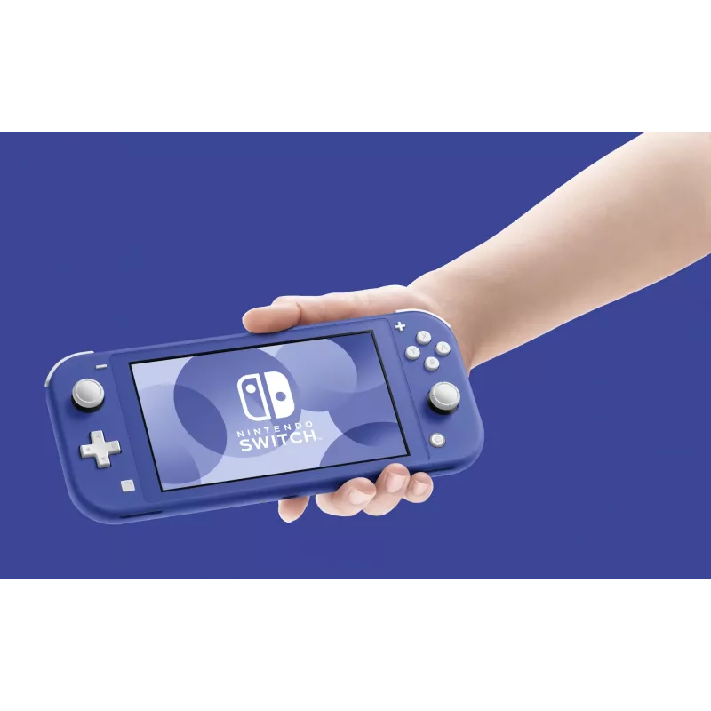 Nintendo Switch Lite, Nintendo Switch Lite, NVIDIA Custom Tegra, azul, analógico / digital, botão Home, botão ligar/desligar, botões