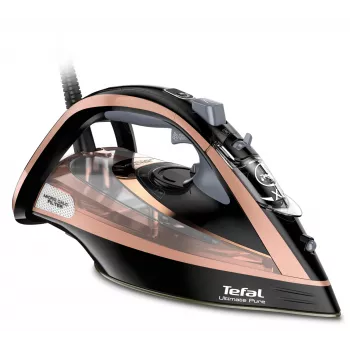 Ferro de engomar a vapor Tefal FV9845 — 3200 W, débito de vapor contínuo de 60 g/min, depósito de 350 ml, vapor vertical, 1,45 kg, preto/cobre