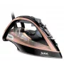 Tefal Ultimate Pure FV9845 ferro a vapor, 3200 W, base Durilium AirGlide Autoclean, 60 g/min de vapor contínuo, 260 g/min de jato de vapor, depósito de 350 ml, vapor vertical, preto/cobre