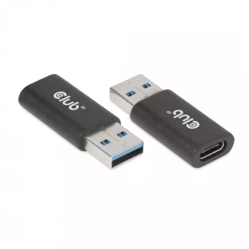 Adaptador CLUB3D USB 3.2 Gen1 Type A para USB 3.2 Gen1 Type C macho/fêmea