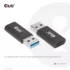 Adaptador CLUB3D USB 3.2 Gen1 tipo A para USB 3.2 Gen1 tipo C macho/fêmea