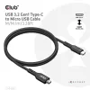 Cabo USB 3.2 Gen1 Type-C para Micro-USB CLUB3D M/M 1 m / 3,28 ft