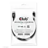 Cabo USB 3.2 Gen1 Type-C para Micro-USB CLUB3D M/M 1 m / 3,28 ft