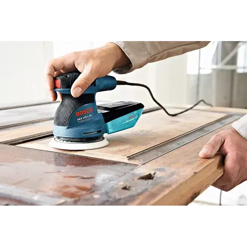 Lixadora excêntrica Bosch GEX 125-1 AE 12000 rpm 24000 OPM azul