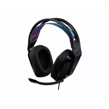 Auscultadores Logitech G G335 com arco de cabeça, ligação de 3,5 mm, preto