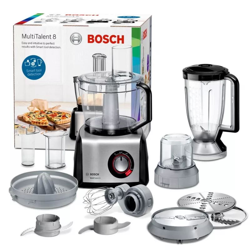 Robot de cozinha Bosch MC812M844 1250 W 3,9 L preto, aço inoxidável