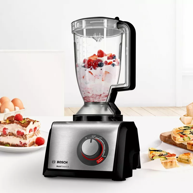 Robot de cozinha Bosch MC812M844 1250 W 3,9 L preto, aço inoxidável