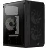 Caixa de PC AEROCOOL CS107V2 Mini Tower — preto, microATX/Mini-ITX, 2 ventoinhas de 120 mm, 1x3,5 polegadas + 2x2,5 polegadas baías