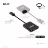 Hub MST DisplayPort 1.4 para DisplayPort + HDMI 4K60Hz CLUB3D CSV-7220