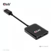 Hub MST DisplayPort 1.4 para DisplayPort + HDMI 4K60Hz CLUB3D CSV-7220