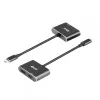 Hub MST CLUB3D USB3.2 Gen2 Type-C (DP Alt-Mode) para DisplayPort + HDMI 4K60Hz M/F
