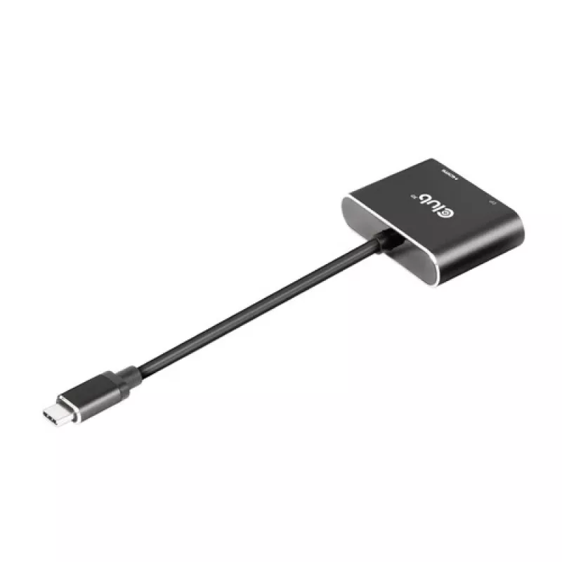 Hub MST CLUB3D USB3.2 Gen2 Type-C (DP Alt-Mode) para DisplayPort + HDMI 4K60Hz M/F