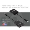 Hub MST CLUB3D USB3.2 Gen2 Type-C (DP™ Alt-Mode) para DisplayPort™ monitor duplo 4K60Hz M/F