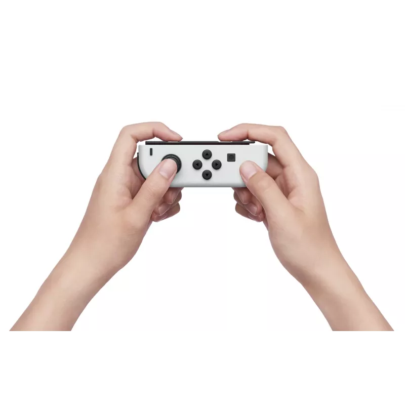 Nintendo Switch OLED, Nintendo Switch, NVIDIA Custom Tegra, branco, analógico / digital, botão Home, botão ligar/desligar, botões