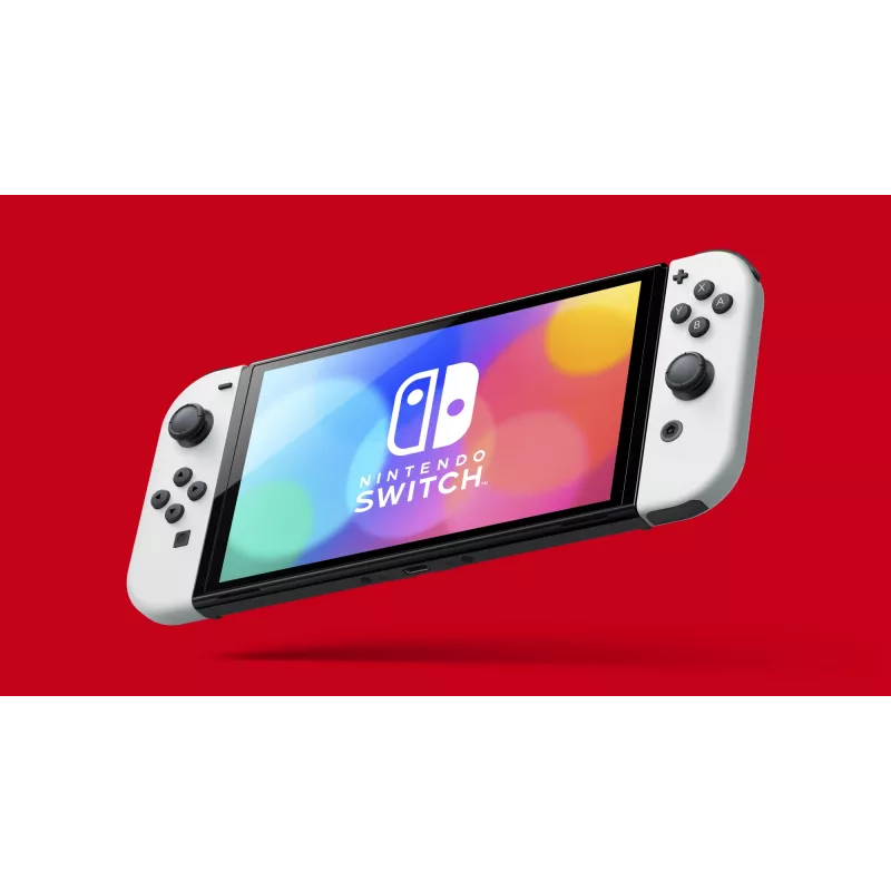 Nintendo Switch OLED, Nintendo Switch, NVIDIA Custom Tegra, branco, analógico / digital, botão Home, botão ligar/desligar, botões