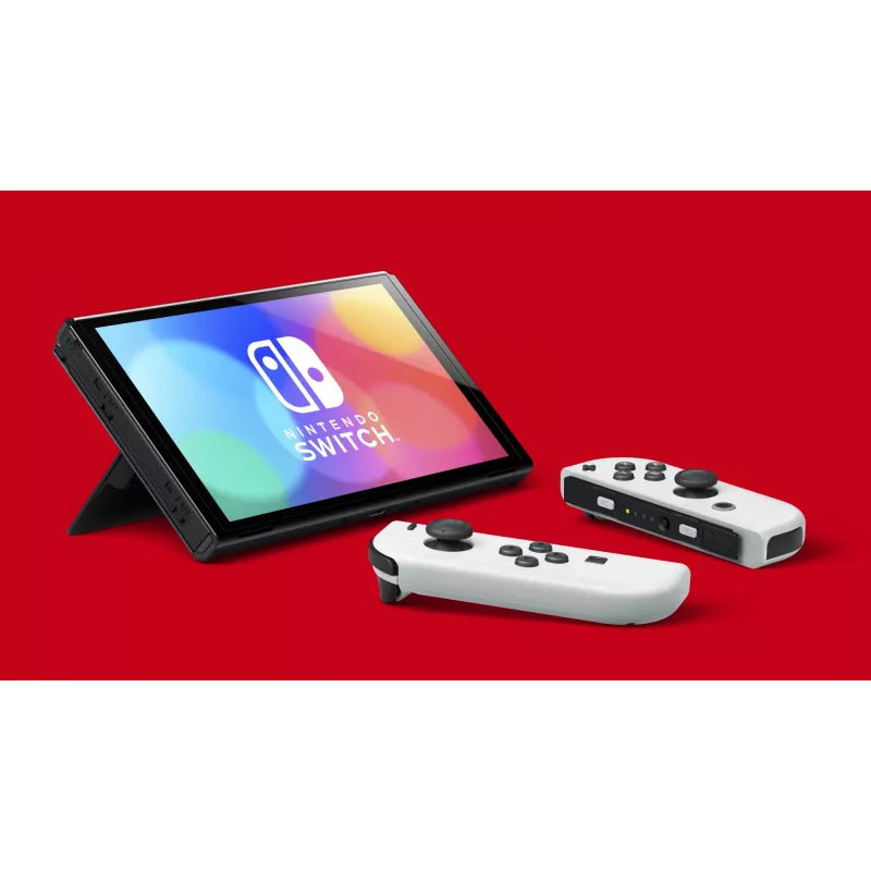 Nintendo Switch OLED, Nintendo Switch, NVIDIA Custom Tegra, branco, analógico / digital, botão Home, botão ligar/desligar, botões