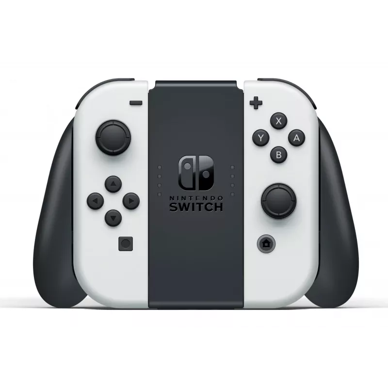Nintendo Switch OLED, Nintendo Switch, NVIDIA Custom Tegra, branco, analógico / digital, botão Home, botão ligar/desligar, botões