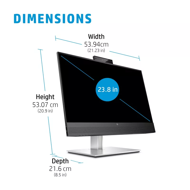 Monitor HP E24mv G4 23,8 polegadas Full HD 1920 x 1080