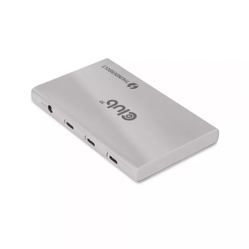 Hub portátil 5-em-1 CLUB3D certificado Thunderbolt™4 com Smart Power
