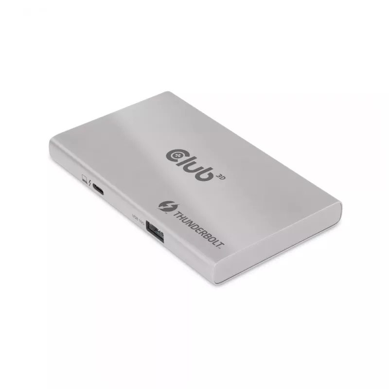 Hub portátil 5-em-1 CLUB3D certificado Thunderbolt™4 com Smart Power