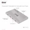 Hub portátil 5-em-1 CLUB3D certificado Thunderbolt™4 com Smart Power