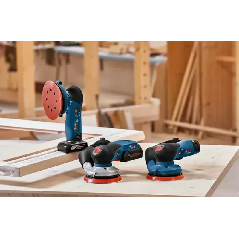 Lixadeira excêntrica Bosch GEX 18V-125 Professional 10000 rpm 20000 OPM preto, azul, cinzento, vermelho
