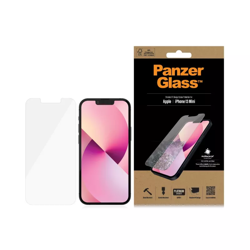 Película de proteção de ecrã PanzerGlass para Apple iPhone 13 Mini Standard Fit