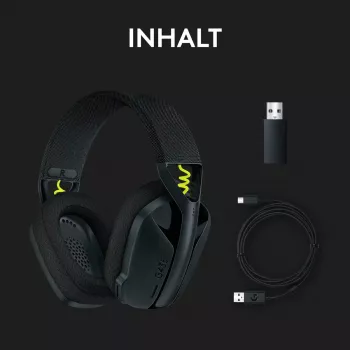 Headset de gaming sem fios LOGITECH G435 Lightspeed - preto