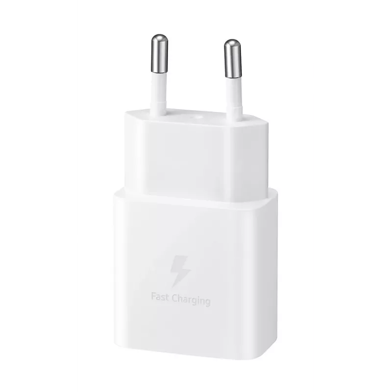 Carregador rápido AC de interior Samsung EP-T1510XWEGEU, USB-C 1 porta, 5–9 V, cabo de 1 m, branco