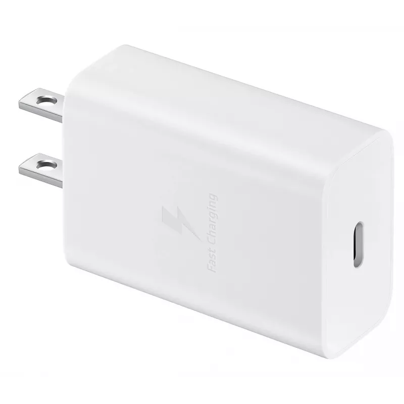 Carregador rápido AC de interior Samsung EP-T1510XWEGEU, USB-C 1 porta, 5–9 V, cabo de 1 m, branco