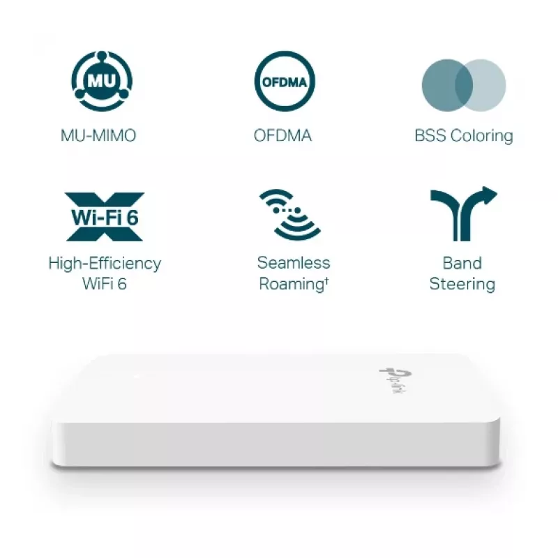 Ponto de acesso TP-Link Omada AX3000 Wall Plate WiFi 6 2,4 GHz 5 GHz