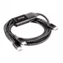 CLUB3D USB Type-C, cabo de carregamento em Y para 2x USB Type-C, máx. 100W, 1,83m/6ft M/M