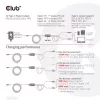 CLUB3D USB Type-C, cabo de carregamento em Y para 2x USB Type-C, máx. 100W, 1,83m/6ft M/M