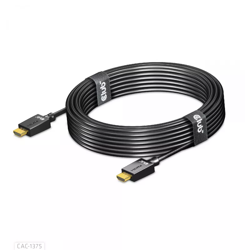 Cabo Certificado HDMI™ Ultra High Speed CLUB3D 4K120Hz 8K60Hz 48Gbps M/M 5m/16.4ft