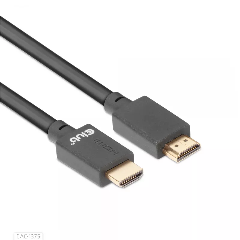 Cabo Certificado HDMI™ Ultra High Speed CLUB3D 4K120Hz 8K60Hz 48Gbps M/M 5m/16.4ft