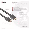Cabo Certificado HDMI™ Ultra High Speed CLUB3D 4K120Hz 8K60Hz 48Gbps M/M 5m/16.4ft