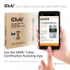 Cabo Certificado HDMI™ Ultra High Speed CLUB3D 4K120Hz 8K60Hz 48Gbps M/M 5m/16.4ft