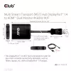 CLUB3D Multi Stream Transport (MST) Hub DisplayPort 1.4 para HDMI monitor duplo 4K60Hz M/F