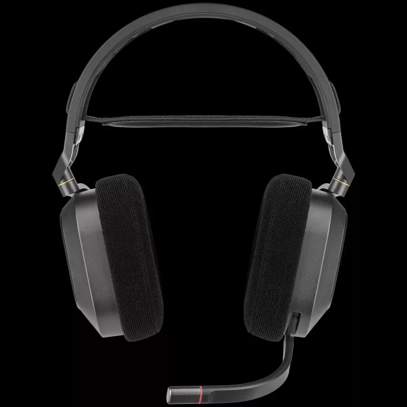 Auscultadores gaming CORSAIR HS80 - Wireless - Carbon