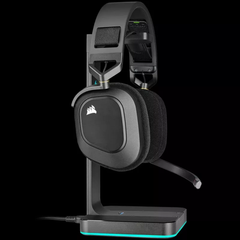 Auscultadores gaming CORSAIR HS80 - Wireless - Carbon