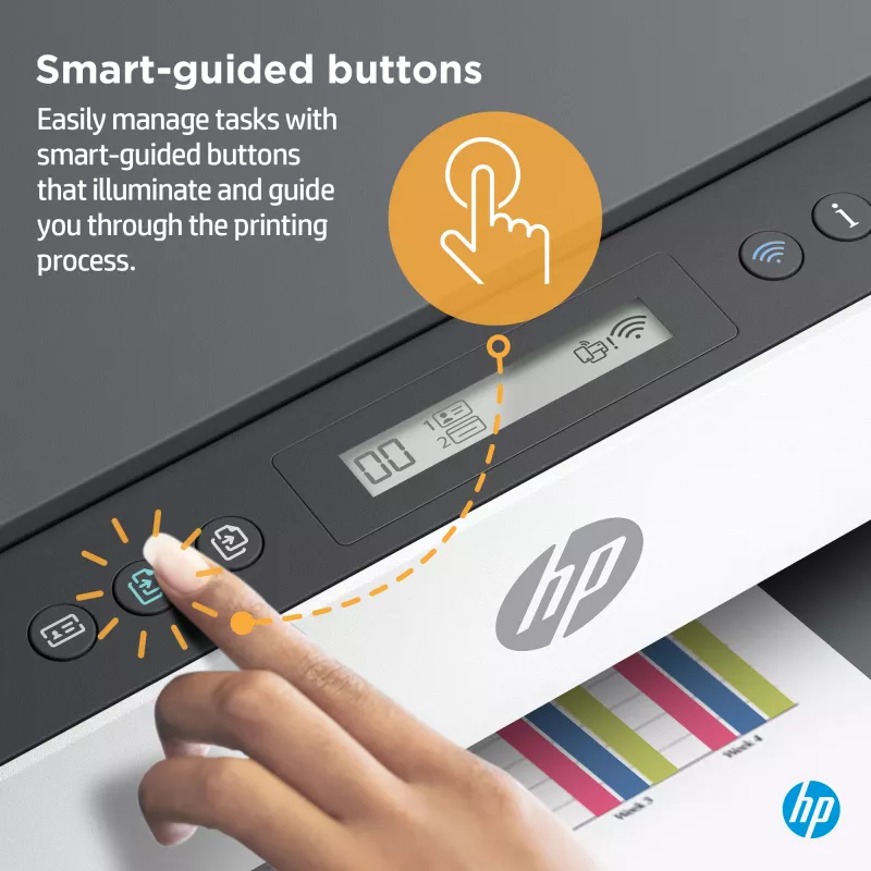 HP Smart Tank 7005 Impressora multifunções a cores sem fios, impressão frente e verso; copiadora, scanner