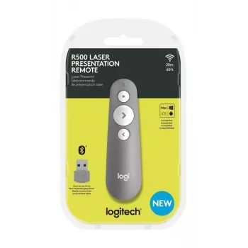LOGITECH R500 Comando de apresentação laser cinzento