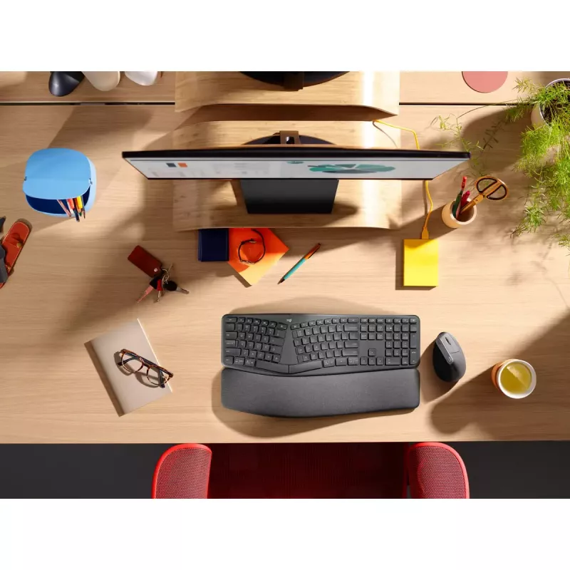 LOGITECH Ergo K860 - Teclado dividido sem fios Business Graphite Qwerty Pan Nordic